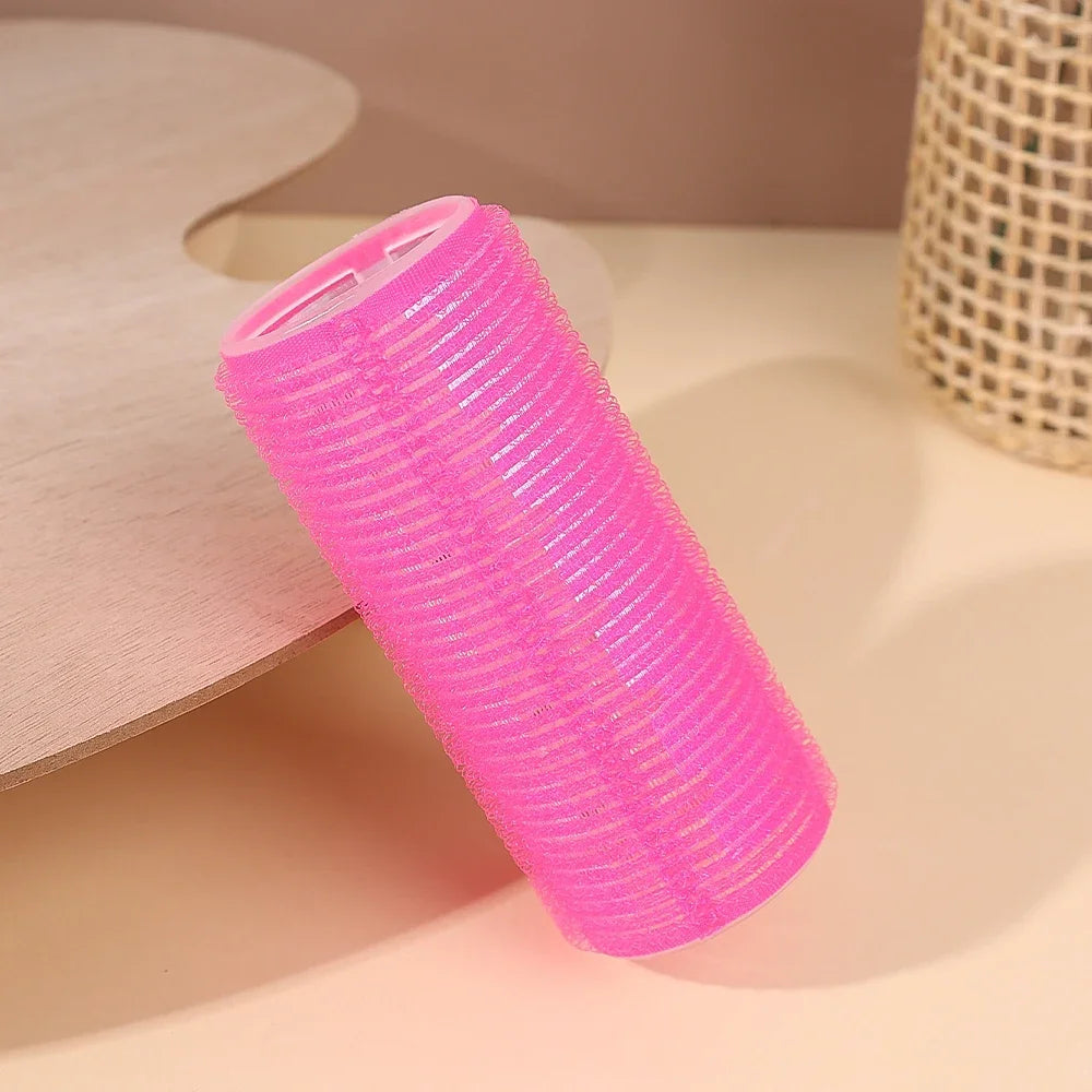 Self-Adhesive Hair Rollers Portable Lazy DIY Magic Styling Tools Home Use Pink Hair Roller Bang Beauty Braiders Hairdressing