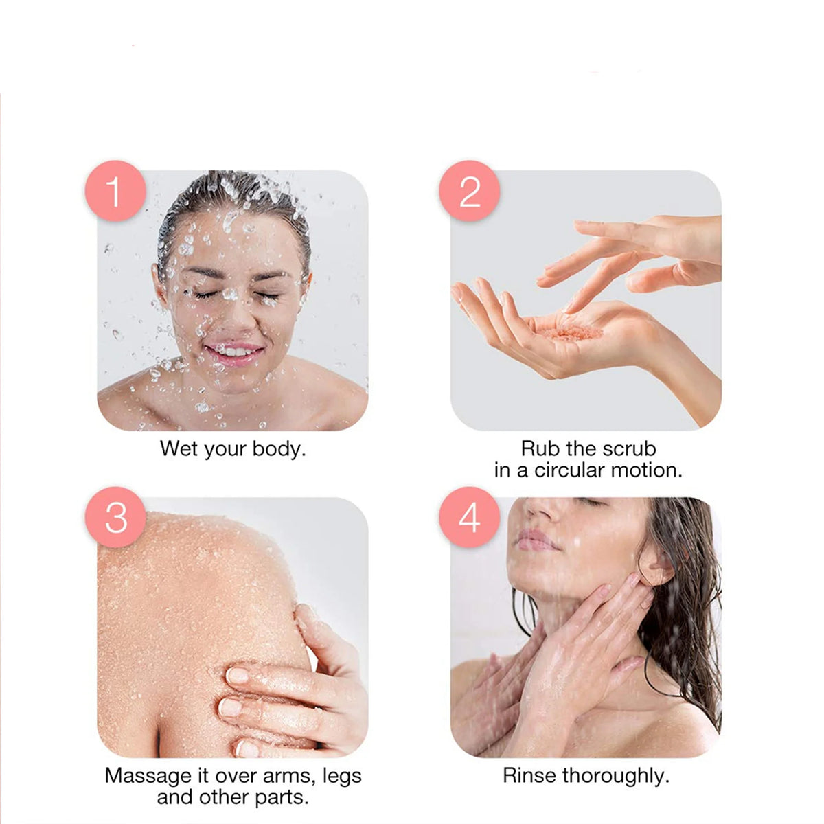 ROUSHUN Coconut Sugar Scrub Large Capacity Family Pack Body Scrub Gentle Deep Cleansing Skin