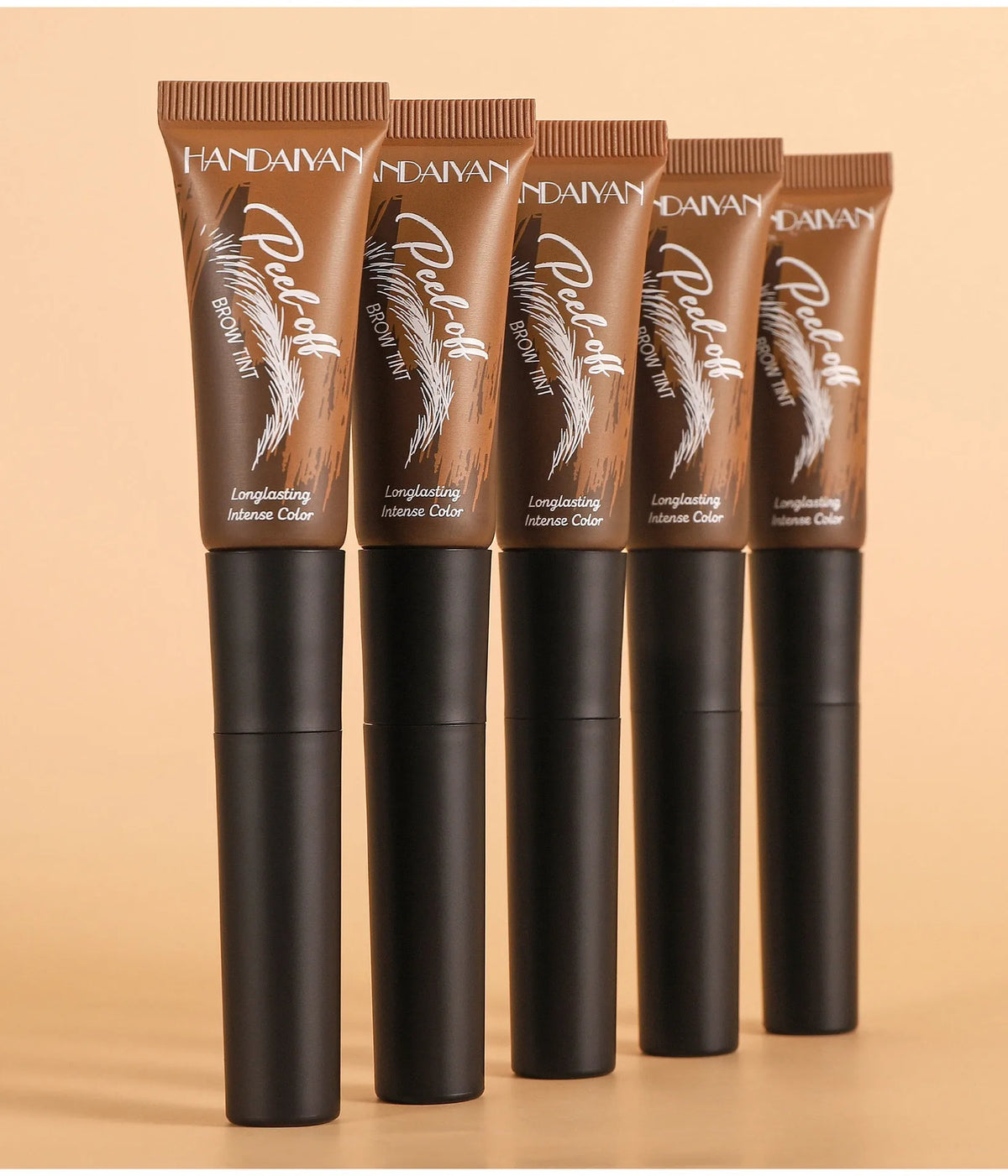 5 Colors Peel Off Eyebrow Gel Semi Permanent Brow Tint Waterproof Lasting Tattoo Peel Off Eyebrow Gel Tint Natural Brows Makeup