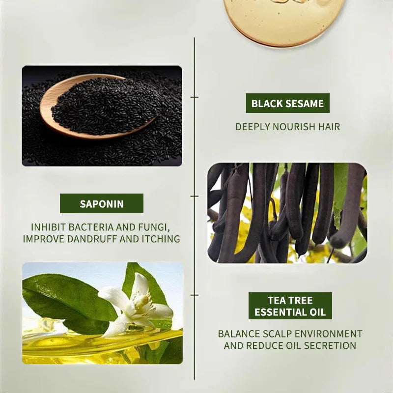 Usman Grass & Platycladus Herbal Shampoo Soap Natural Hair Loss Treat Strengthens Roots Controls Oil Cleanses Scalp Hair Growth