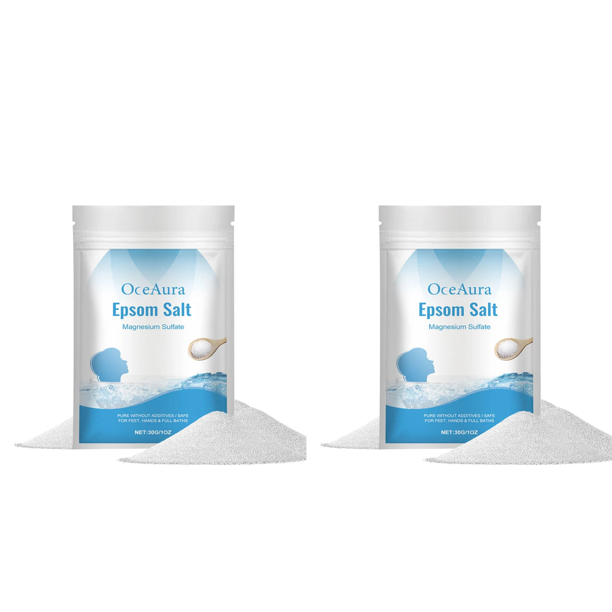Epsom Salt Magnesium Sulfate Moisturizing Exfoliating Pure Natural Feet Hands Bath Body Relaxation Muscle Relief Detox Skin Care