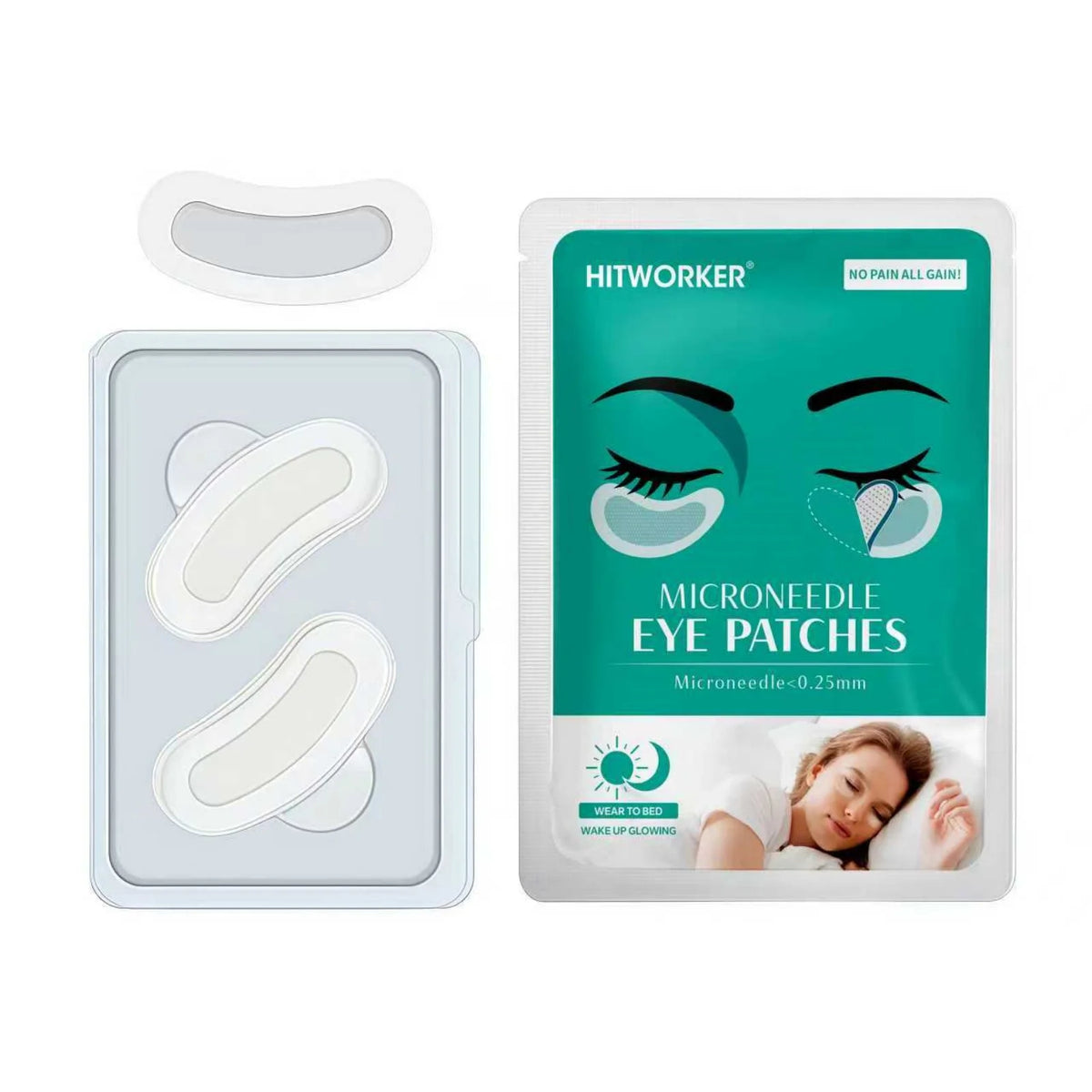 Microneedle Soluble Eye Patches, Hyaluronic Acid Eye Masks for Deep Hydration, Anti-Wrinkle  Firming Skincare