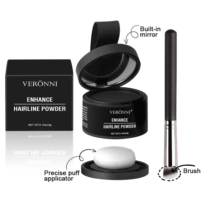 VERONNI Hairline Line Shadow Contouring Powder-Hair Repairing and Shadow Filling Powder Forehead Hairline Replacement Makeup