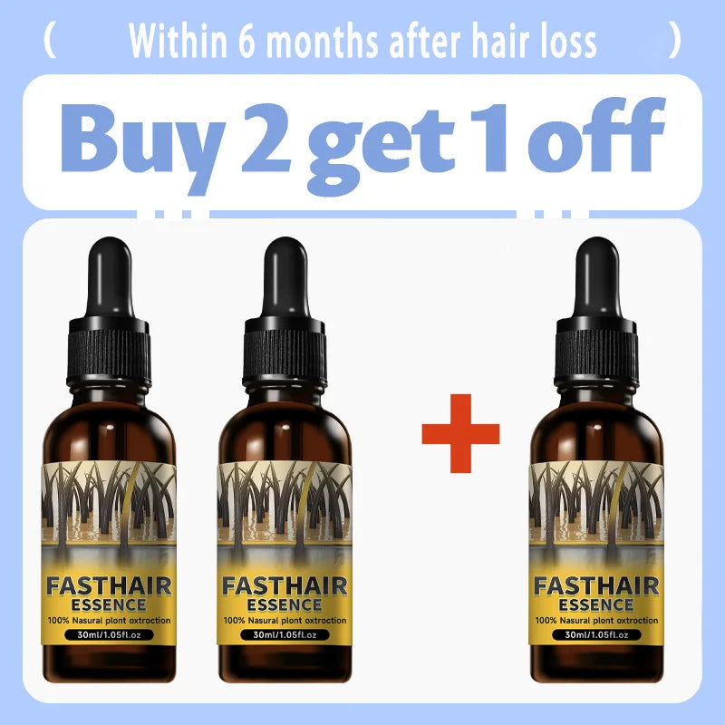 Hair Growth Essential Loss Regrowth Treatment Strengthens Hair Nourishes Scalp Light Weight Non Greasy Improve Scalp Circulation