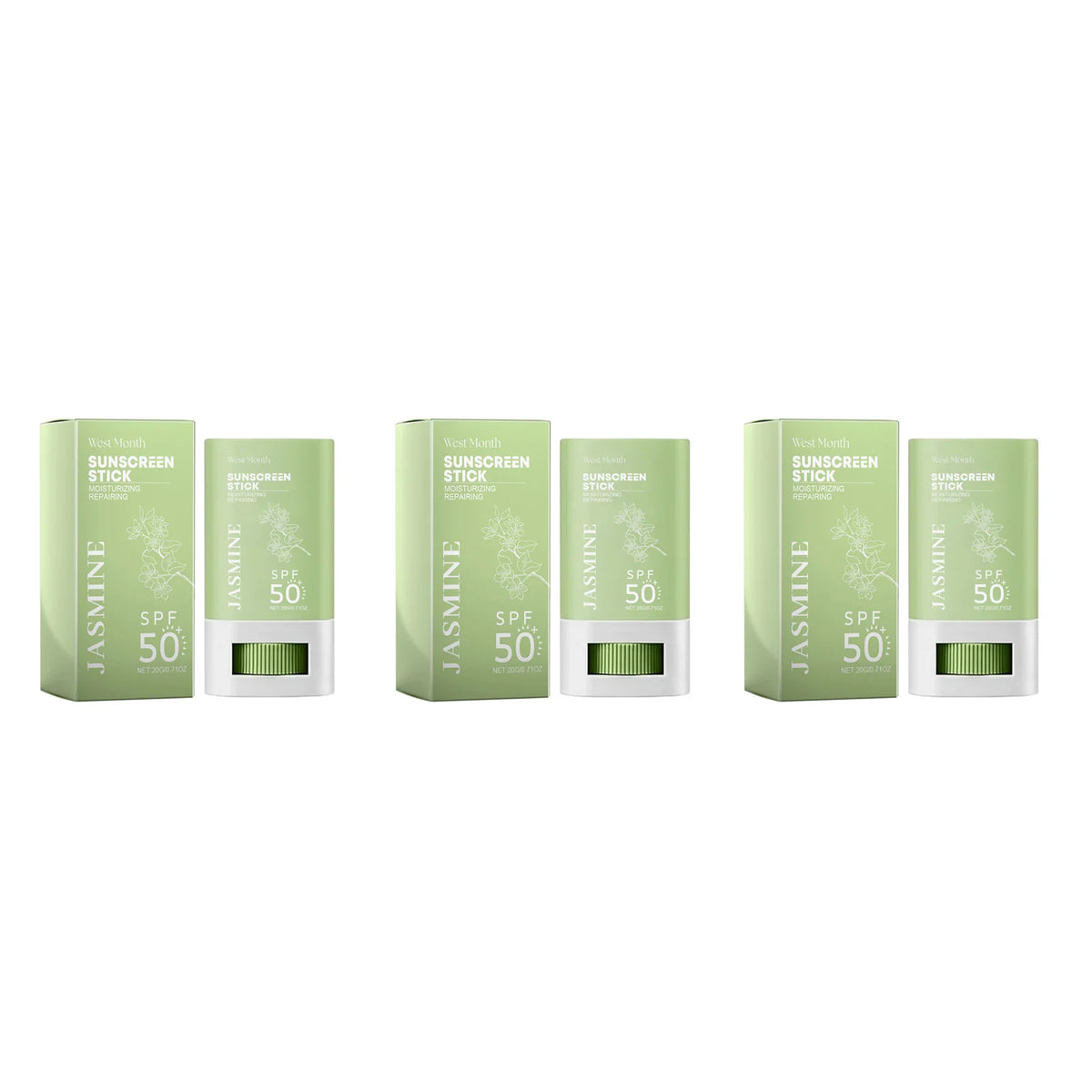 Spf 50+ Sunscreen Stick UV Protective Brightening Waterproof Sweatproof Refreshing Deep Moisturizing Lightweight Sunscreen Stick