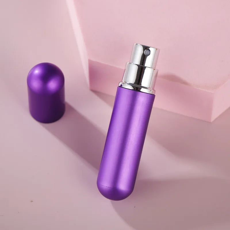 1PC 5ml Portable Mini Perfume Glass Bottle Travel Aluminum Spray Atomizer Empty Metal Parfume Atomiser Sprayer