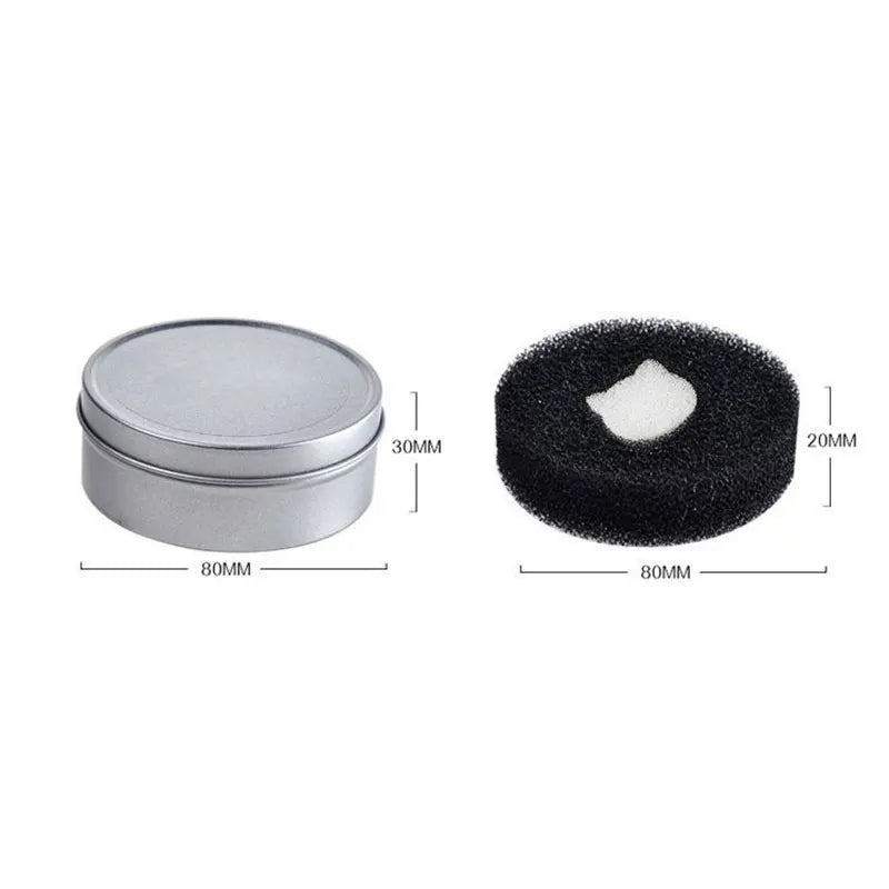 Makeup Brush Cleaner Sponge Cosmetic Brush Dry Wash Box Eyeshadow Color Powder Removal Activated Carbon Sponge Cleaning Case
