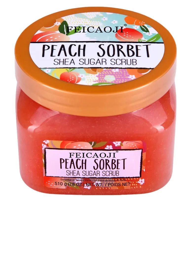 Shea Sugar Body Scrub Coconut Watermelon Rose Alpha Arbutin Hydrating And Exfoliating Scrub for Nourishing Includes Loofah Tool