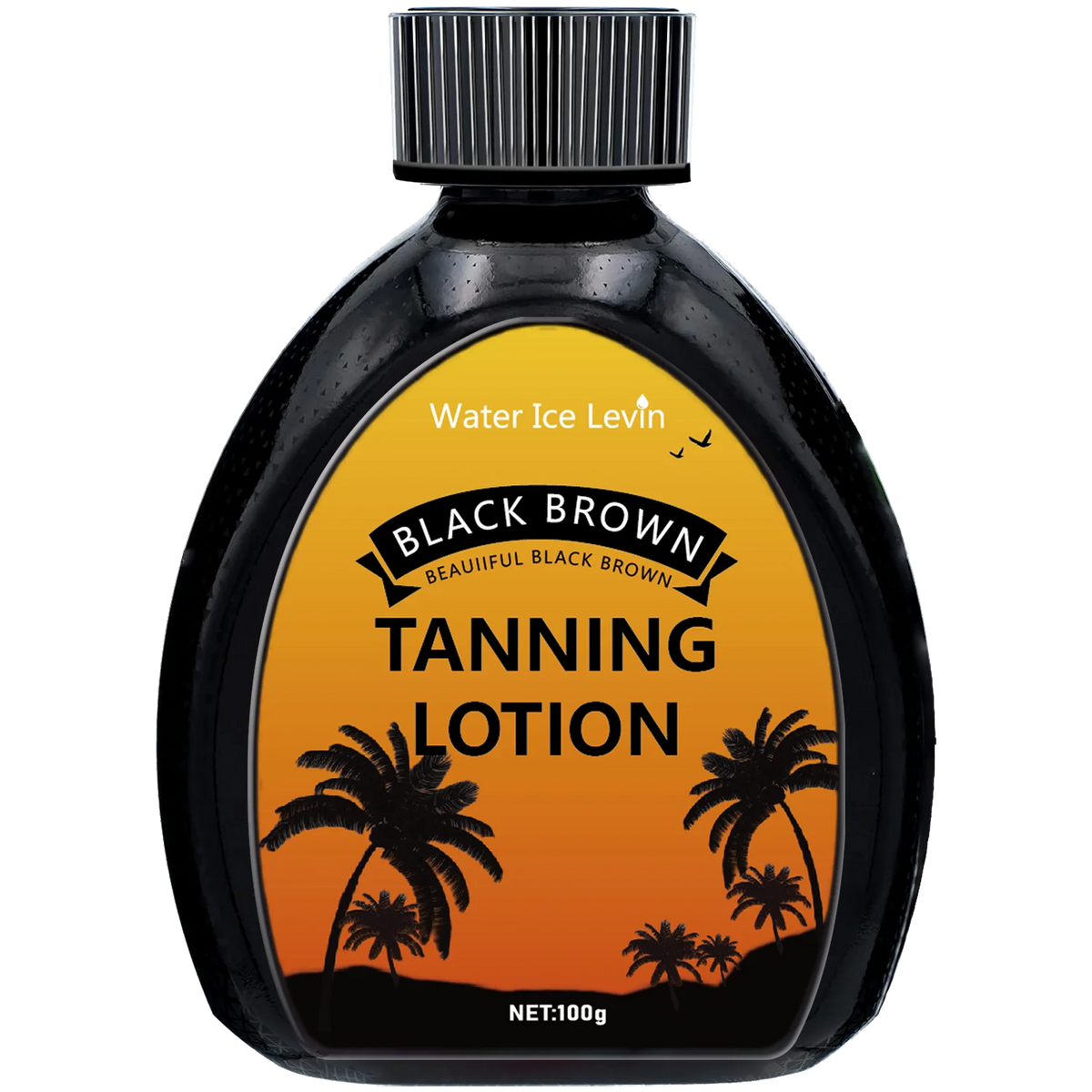 Black Brown Tanning Lotion, Waterproof, Long-Lasting, Moisturizing Self-Tanner, Contains Jojoba Oil Alcohol-Free, Suitable for All Skin Types, No Sunlight Exposure Needed.