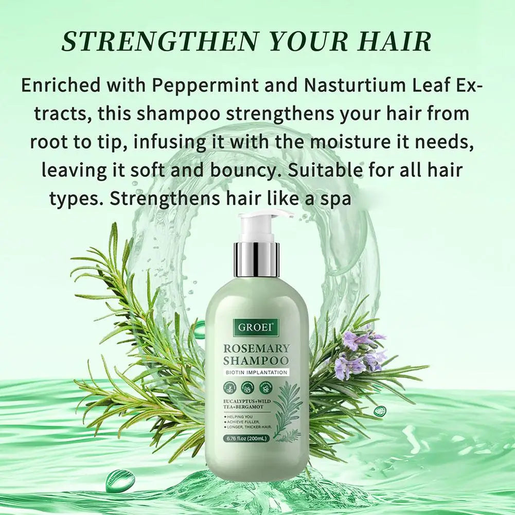 Rosemary Active Nutritional Fortification Shampoo And Hair Conditioner 200ml Formula Gentle Nourishing And Cleansing Scalp