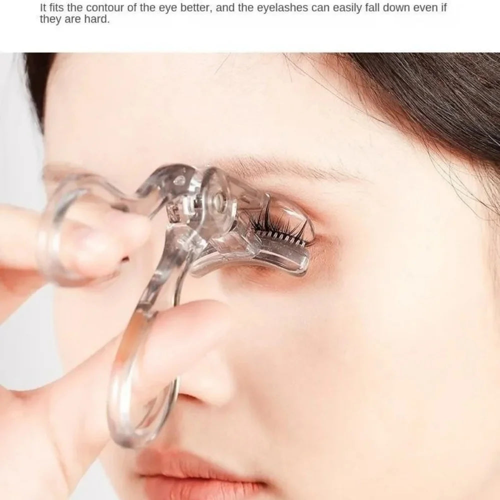 Dual-Type Eyelash Curler with Comb Long-lasting eyelash curler Wide Partial Clip Options Waterproof Natural Curl eye makeup tool