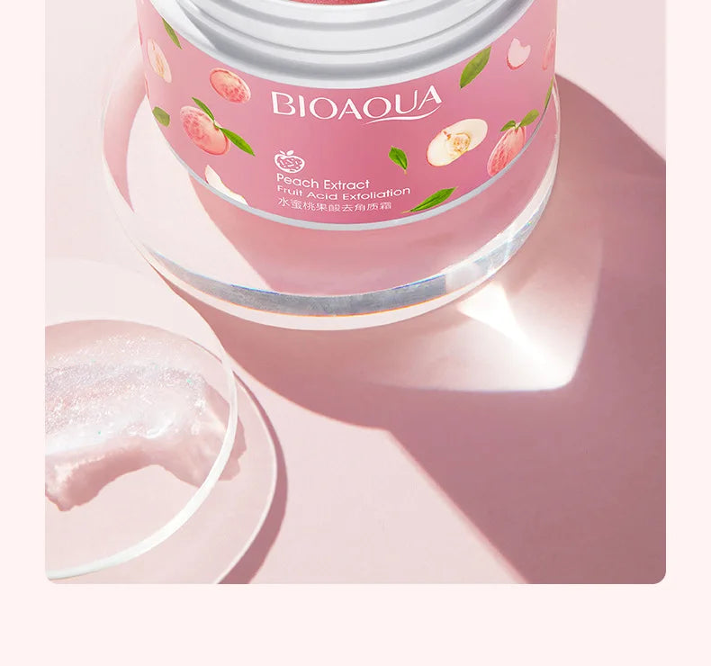 BIOAQUA Honey Peach Exfoliating Facial Cream Scrub Exfoliant Body Scrub Moisturizing Nourishing Exfoliator Face Cream Skin Care