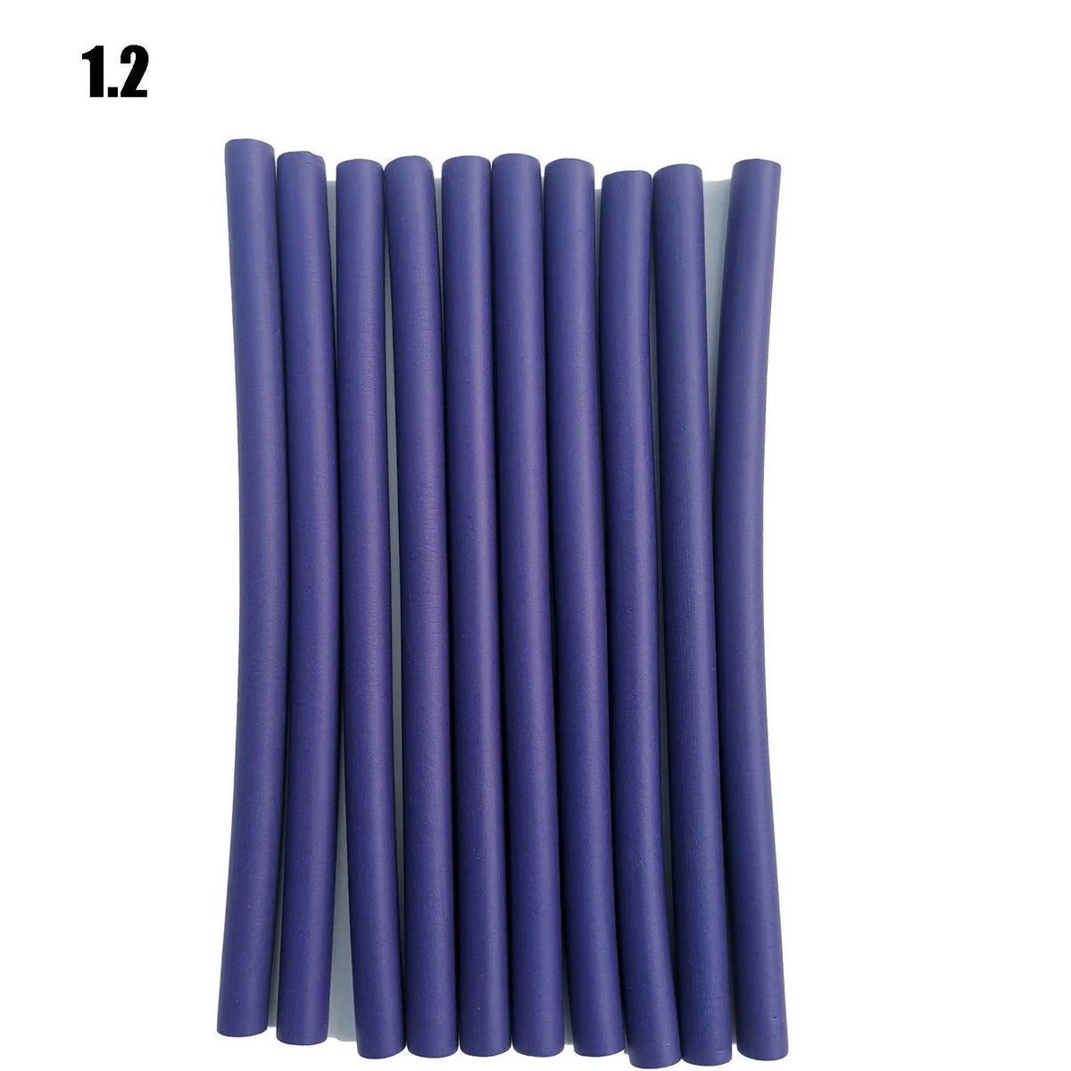 10pcs Flexible Hair Curling Rod Soft  Heatess Hair Curler Makers Foam Bendy Twist Curls Flexi No Heat Rollers Styling Tools