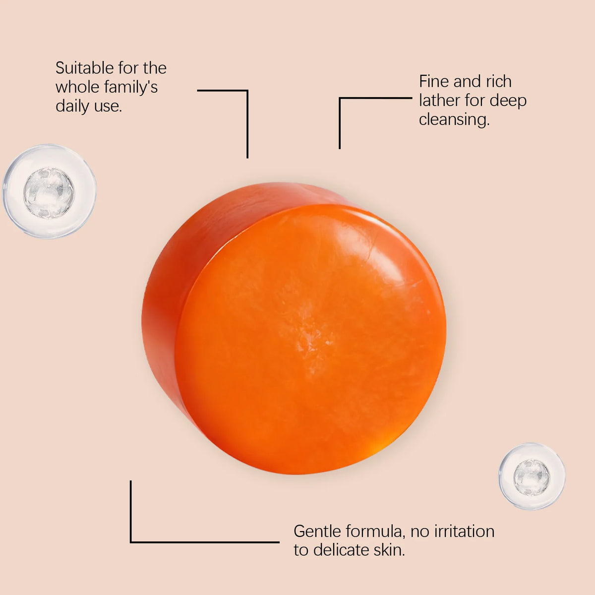OceAura Persimmon Shower Gel Set Rich Foam Softens Skin Deep Cleansing Long Lasting Fragrance Natural Fruit Extracts Soap Bar