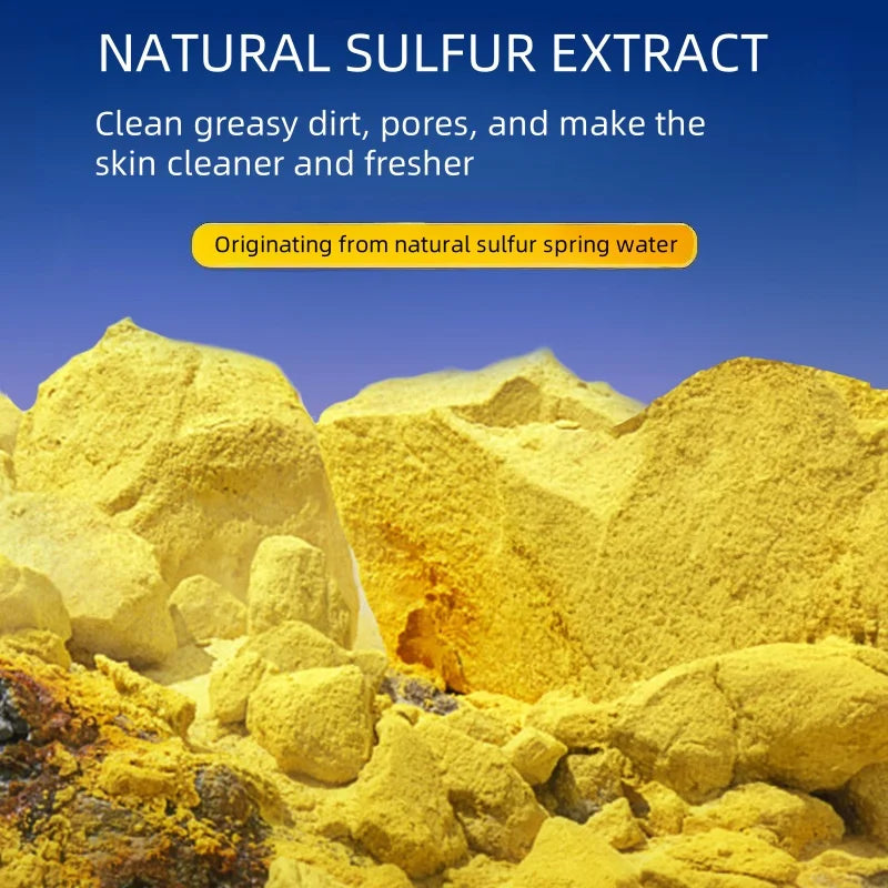 100g Sulfur Oil Control Cleansing Milk, Containing Sulfur, Hydrolyzed Wheat Protein, Purslane Extract, Deeply Cleanses and Moisturizes, Removes Deep-Seated Facial Impurities, Controls Oil, and Improves Dry Skin