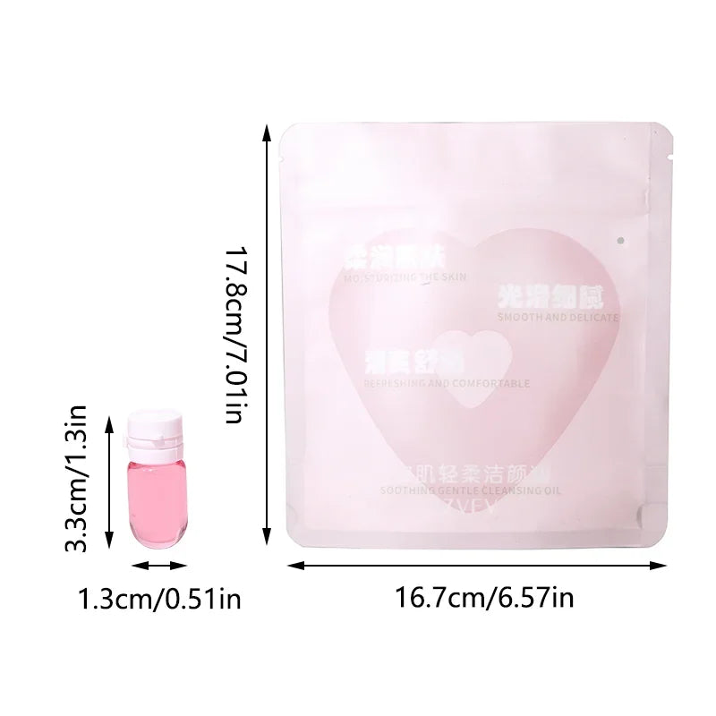 40pcs Cleansing and Makeup Remover Oil Gently Dissolve, Moisturize, Soothe, and Make Facial Makeup Remover Portable