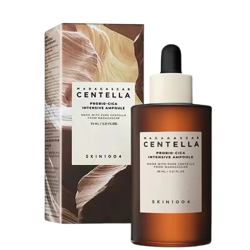 SKIN1004 Madagascar Centella Ampoule 55ml and Probio Cica Essence Toner 210ml Soothing Calming Hydrating Skincare Set With Box