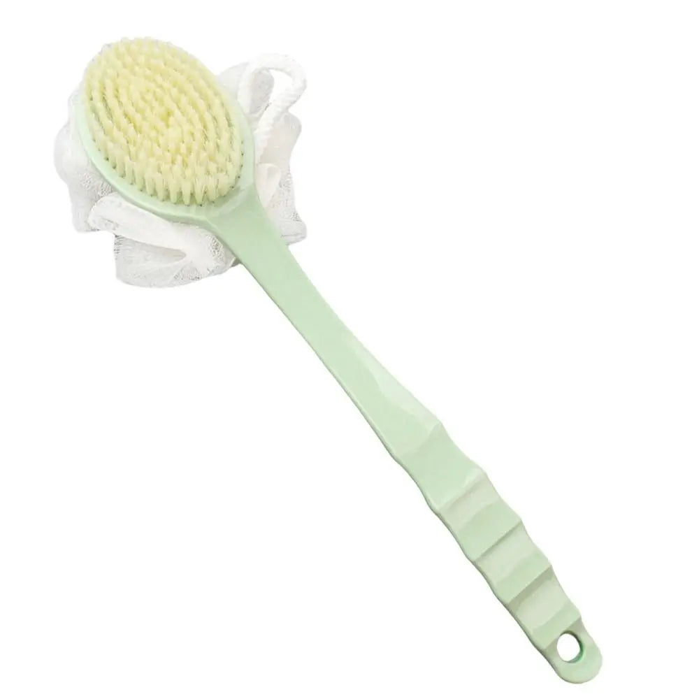 Gentle Long Spa Handle Shower Body Brush Back Scrubber Anti Slip with Hanging Hole for Body