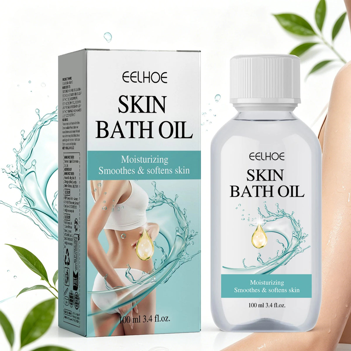 Skin Bath Oil 100ml Spa Moisturizing Bath Oil for Dry Rough Body Skin Hydrating Bubble Bath Moisturizing Nourishing Body Oil ﻿