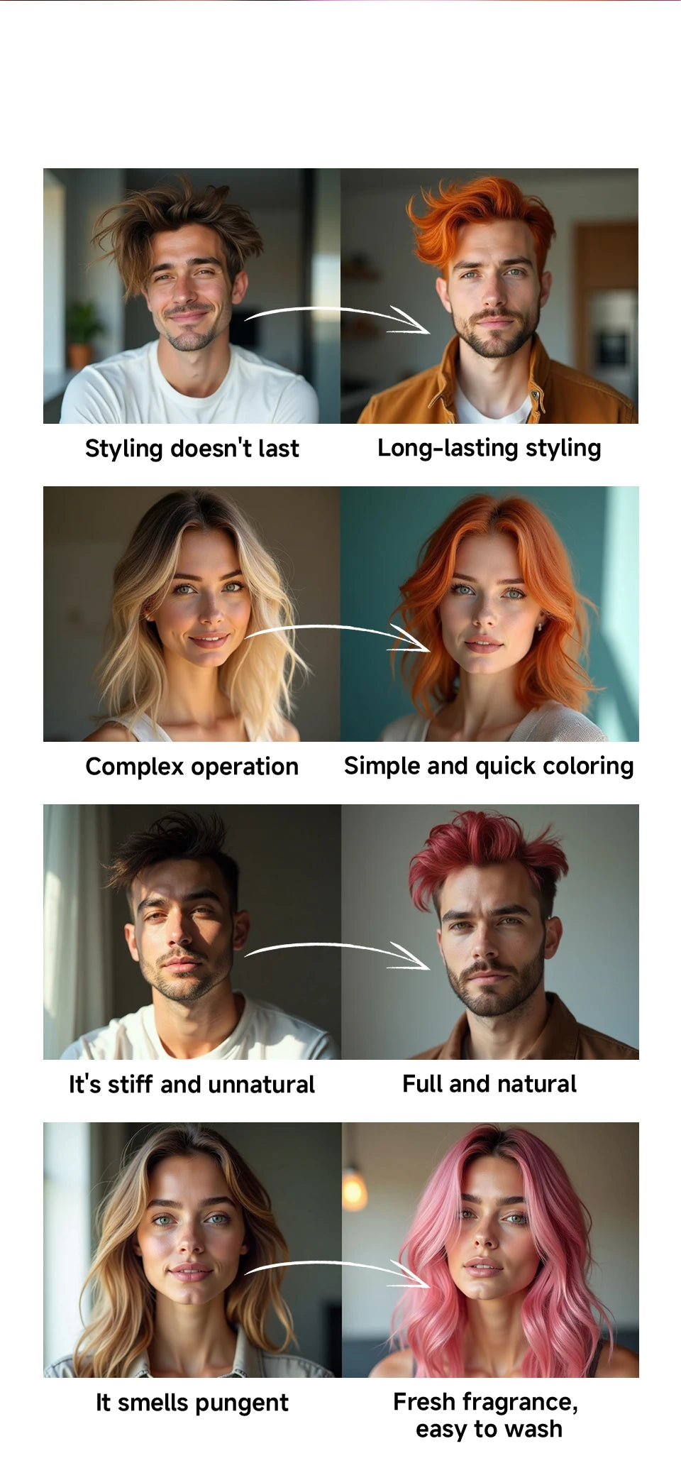 Sevich Hair Color Wax Temporary Hair Colour Cream Long Lasting Hair Dye Cream Unisex One-time Hair Color Gel For Beards Eyebrow