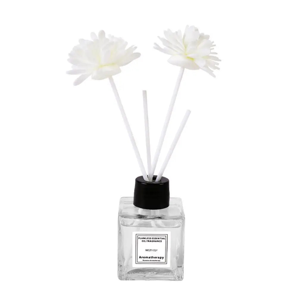 50ml Natural Essential Oil Air Freshener Flameless Home Fragrance Aromatherapy Oil with Reed Diffuser Stick Liquid Air Freshener