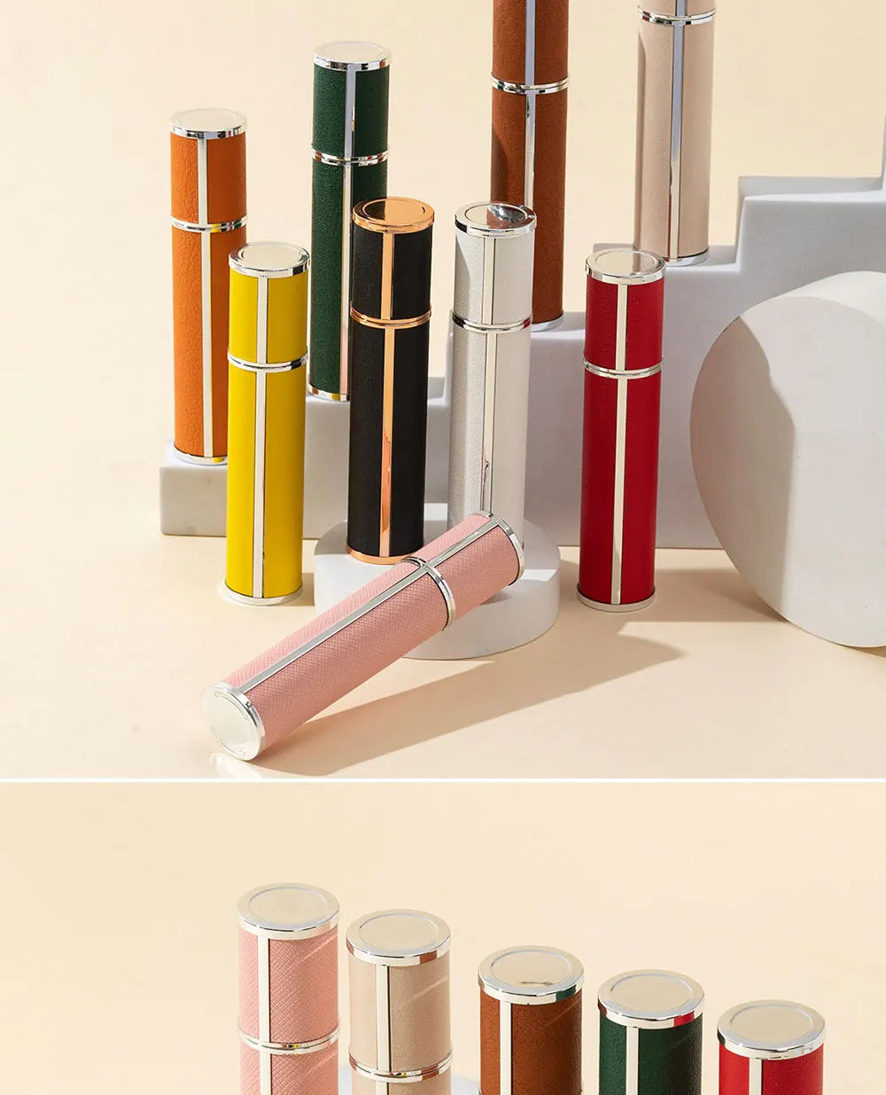 1PC Leakproof 10ml Travel Perfume Atomizer - Portable, Replenishable mini Cologne Dispenser, Glass Inner Bottle