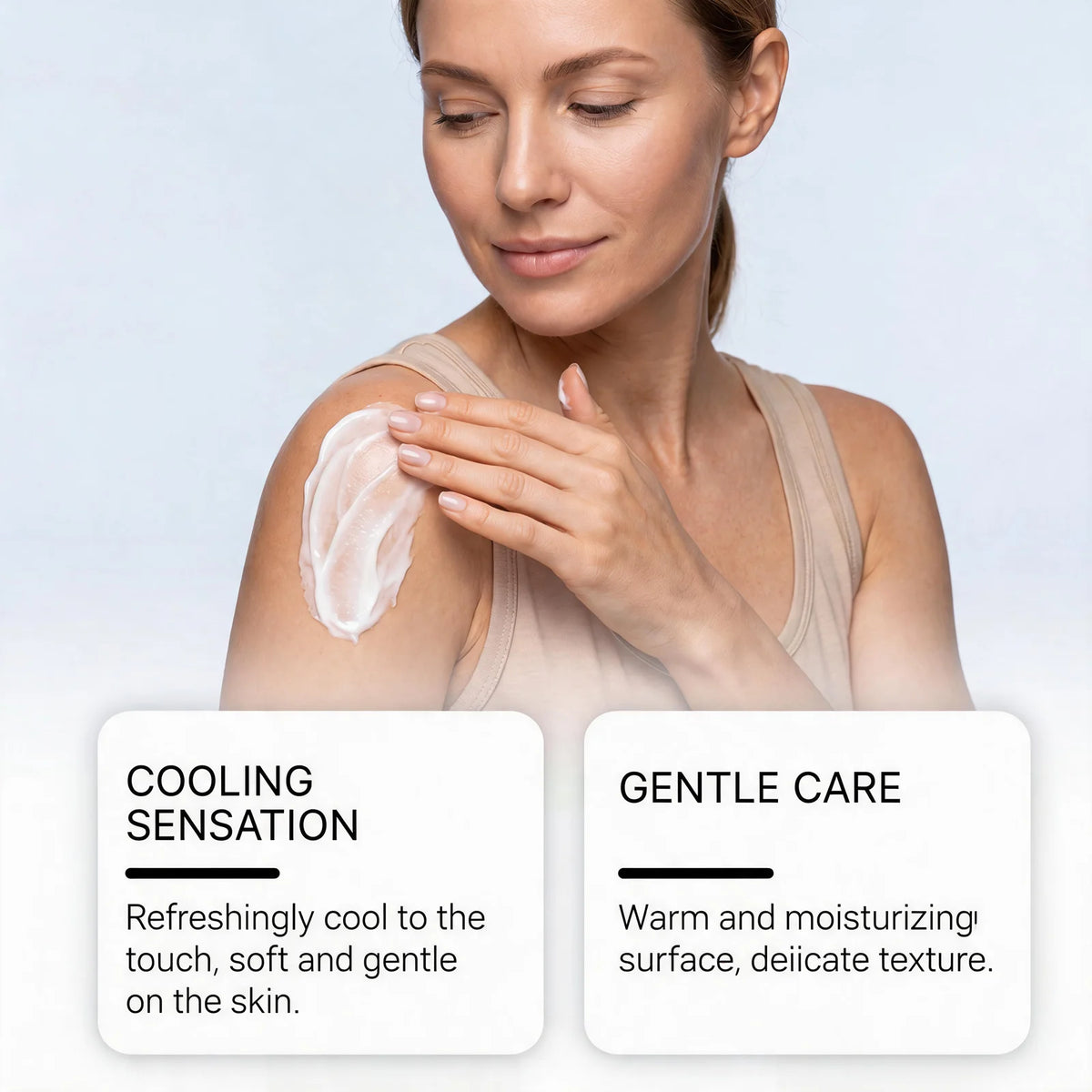 Cooling Body Care Cream Refreshing Skin Moisturizer Daily Massage Lotion for Joint Knee Foot Hip Back Skin Smooth Comfort Care