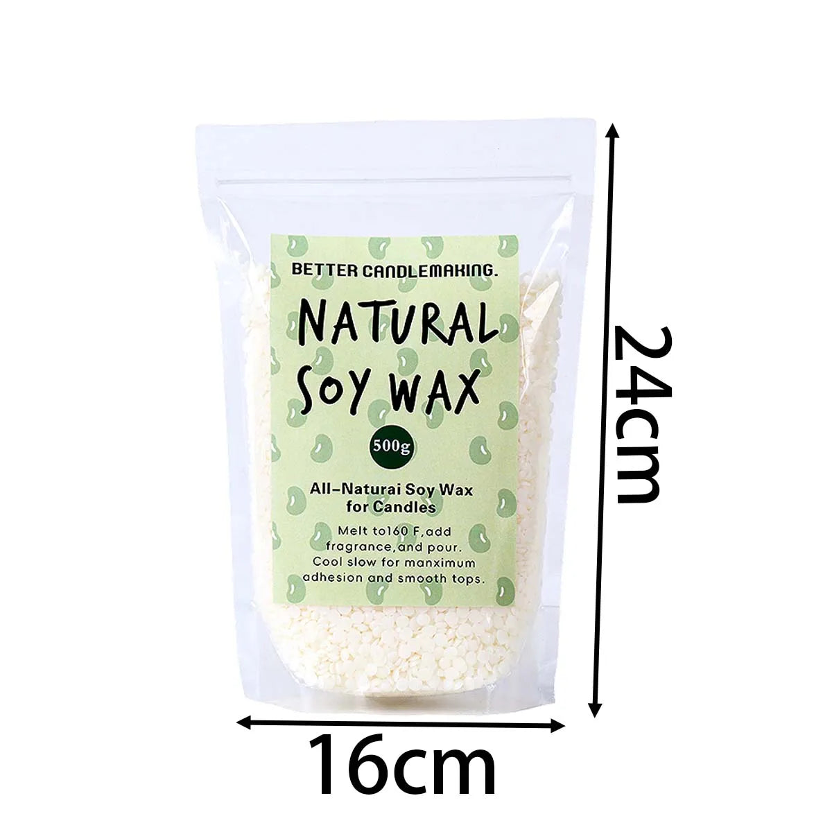 Natural Soy Wax Granules 500g/1000g DIY Handmade Scented Candle Raw Material Smokeless Candles Wicks Making Home Decor Crafts