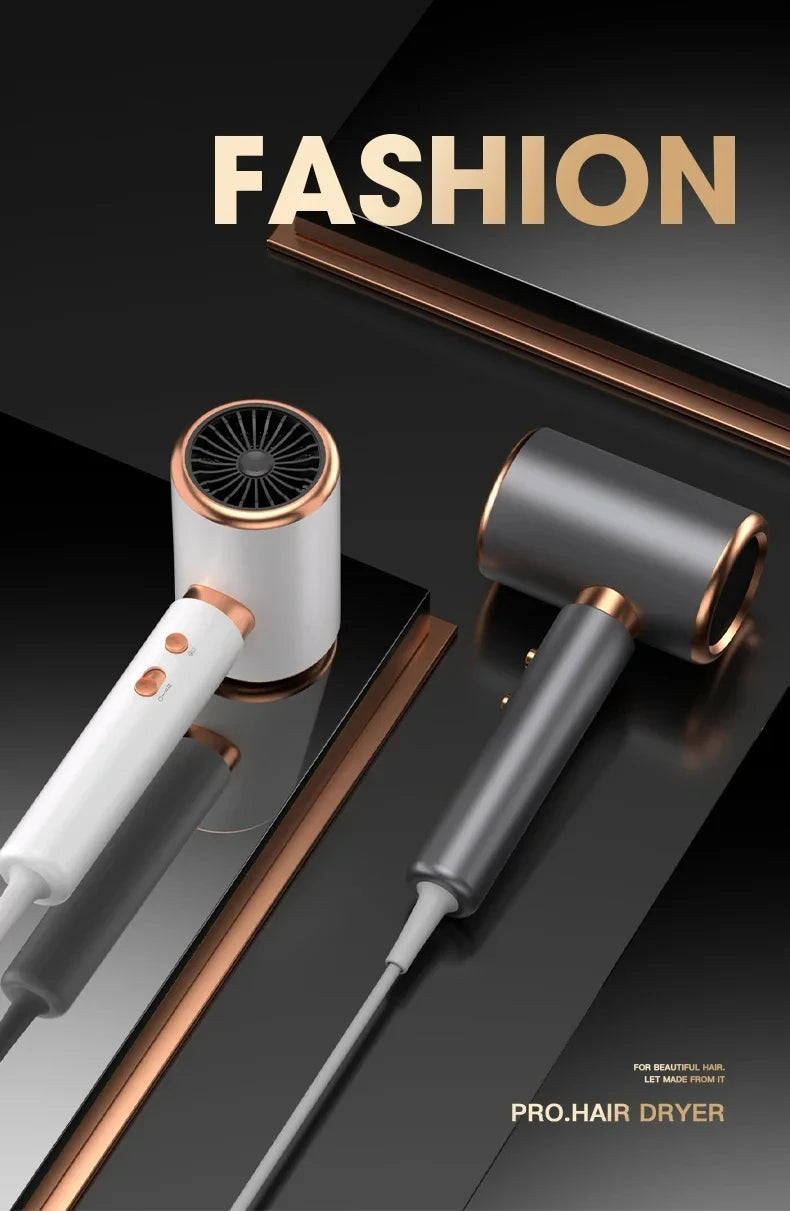HOMEFISH 5‑Speed Professional Hair Dryer, Salon‑Grade High Power, Hot Cold Air Negative Ionic Blow Dryer