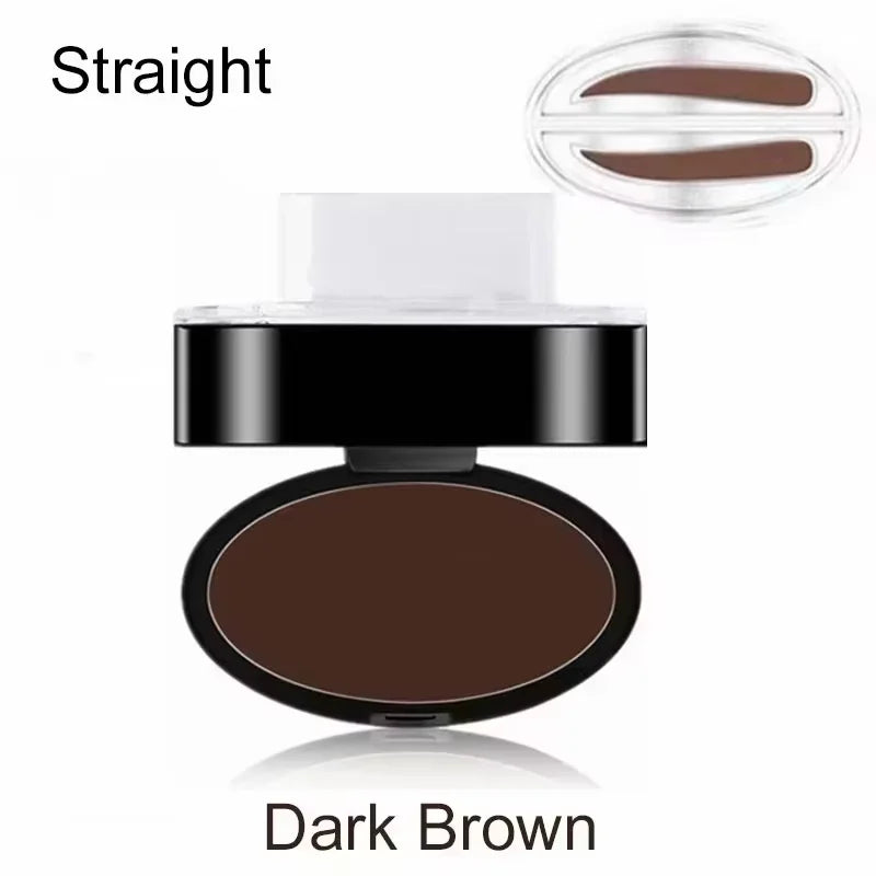 Natural Arched Eyebrow Powder Stamp Quick Makeup Brow Stamps Waterproof Powder Palette for Eyebrows Eye Brow Tint Makeup Tools