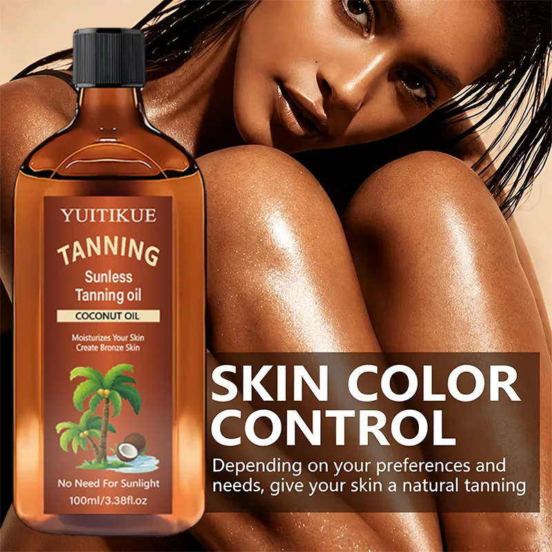 Non-Sticky Self-Tanning Body Serum Fast Absorb Nourish Dry Skin Create Natural Sun-Kissed Tone Holiday Daily Skin Treatment