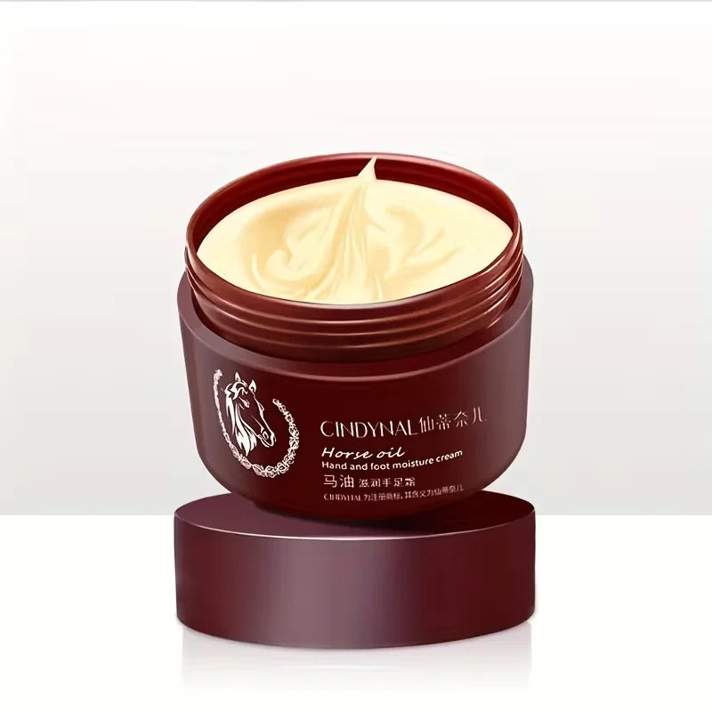 Horse Oil Skin Restoration Cream,110g Repair Hand Cream, Moisturizing Foot Cream,Foot Repair Cream,Anti Foot Cream for Women Men
