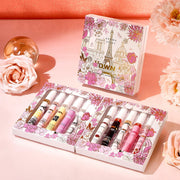 Women's 10 Piece Mixed Alcohol-Free Fragrance Set (Romantic and Elegant Gift Box, Long-Lasting Floral Fragrance)