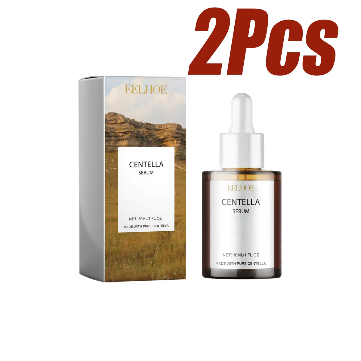 Centella Asiatica Face Serum Soothing Moisturizing Facial Essence Nourish Dry Skin Smoothing Hydrating Non-greasy Daily Skincare