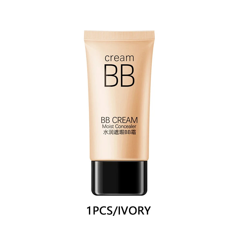 BB Cream Concealer, Lasting Moisturizing, Nude Makeup Liquid Foundation Isolating Cream, Water Light CC Cream