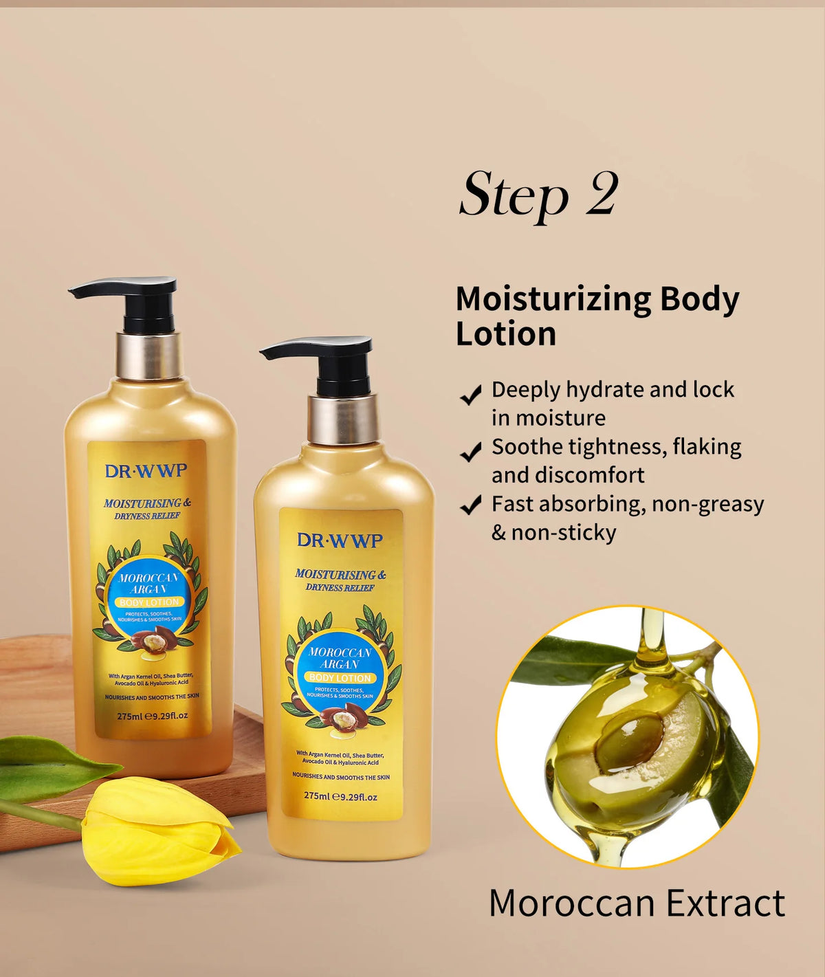 GLUTA WHITE Glutathione Body Lotion 275ml - Whitening & Moisturizing Skin Care with Collagen for Dry Skin Long Lasting Fragrance