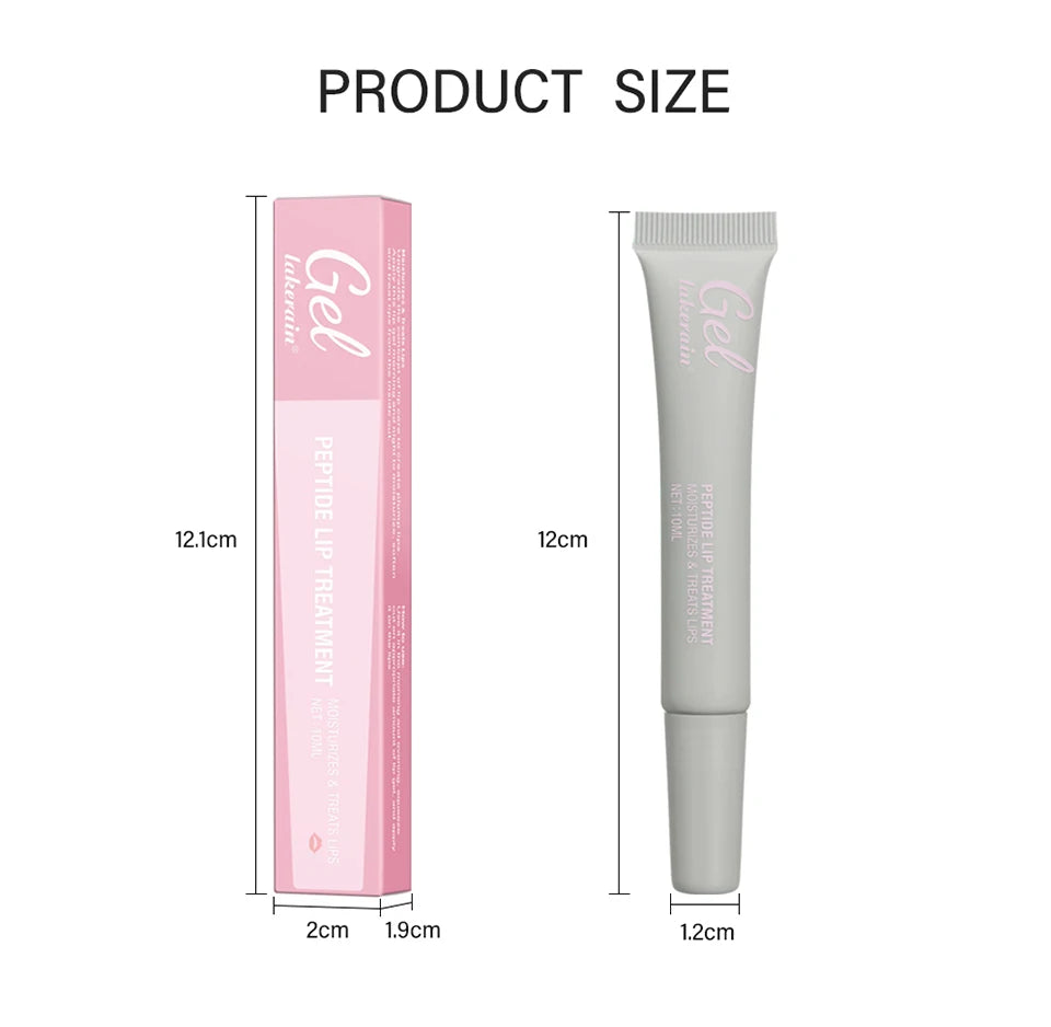 10ml Moisturizing Peptide Lip Treatment Lip Mask Gel Remove Dead Skin Lipstick Base Lip Cream Lip Care Mask Reduce Lip Lines