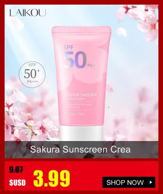 LAIKOU Cherry Blossom Lip Serum Mask Dry Crack Peeling Repair Reduce Lip Fine Lines Essence Moisturizing Sakura Beauty Care 8g