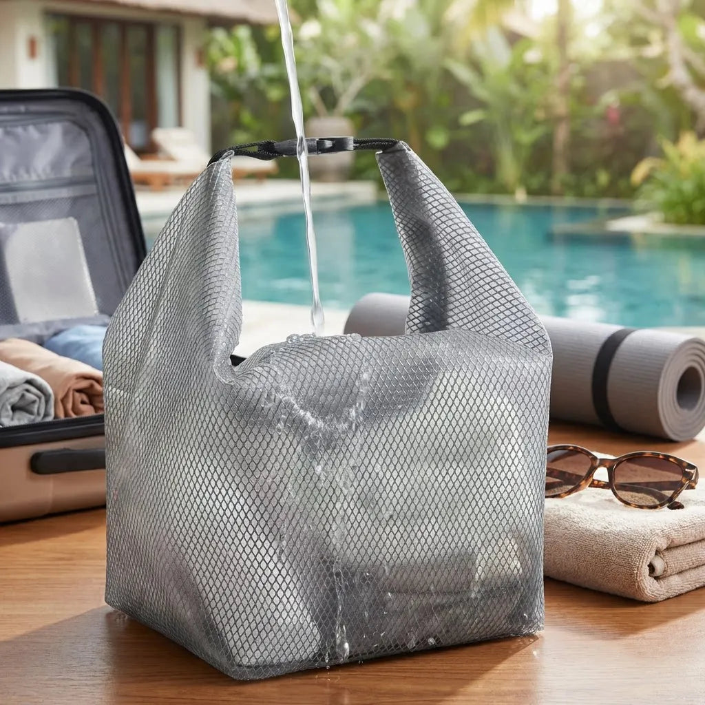 Tote Transparent Water-proof Cosmetics Bag Fashion Travel Portable Large Capacity Toiletries Pouch Trendy Women Clear Wash Bag