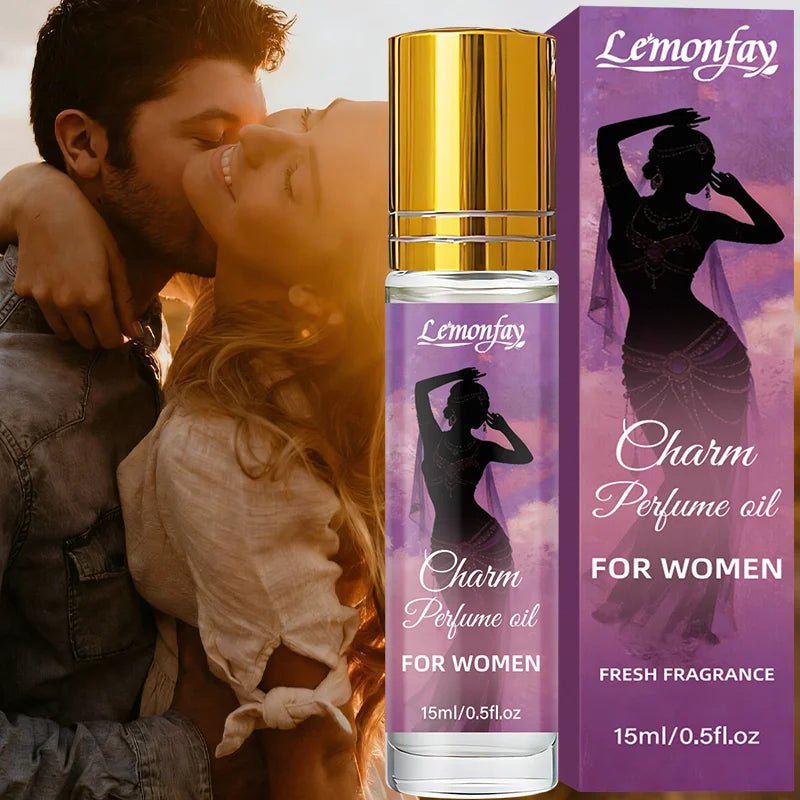 Lemonfay Charm Perfume Oil For Women | Fresh Feminine Fragrance | Long-Lasting Portable Roll-On Aromatherapy Scent 15ml