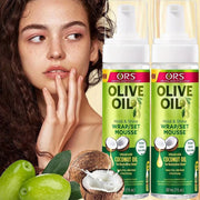 207ml/100ml  Curly Hair Mousse For Wigs Strong Hold Olive Oil Hair Styling Mousse Anti-Frizz Hair Foam Mousse For Styling Hair