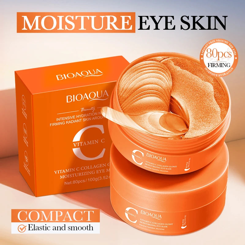 Vitamin C Collagen Moisturizing Eye Mask, Moisturizing, Brightening, and Beautifying Your Eyes, Vitamin C Eye Mask, Collagen Eye Mask - Eye Care.