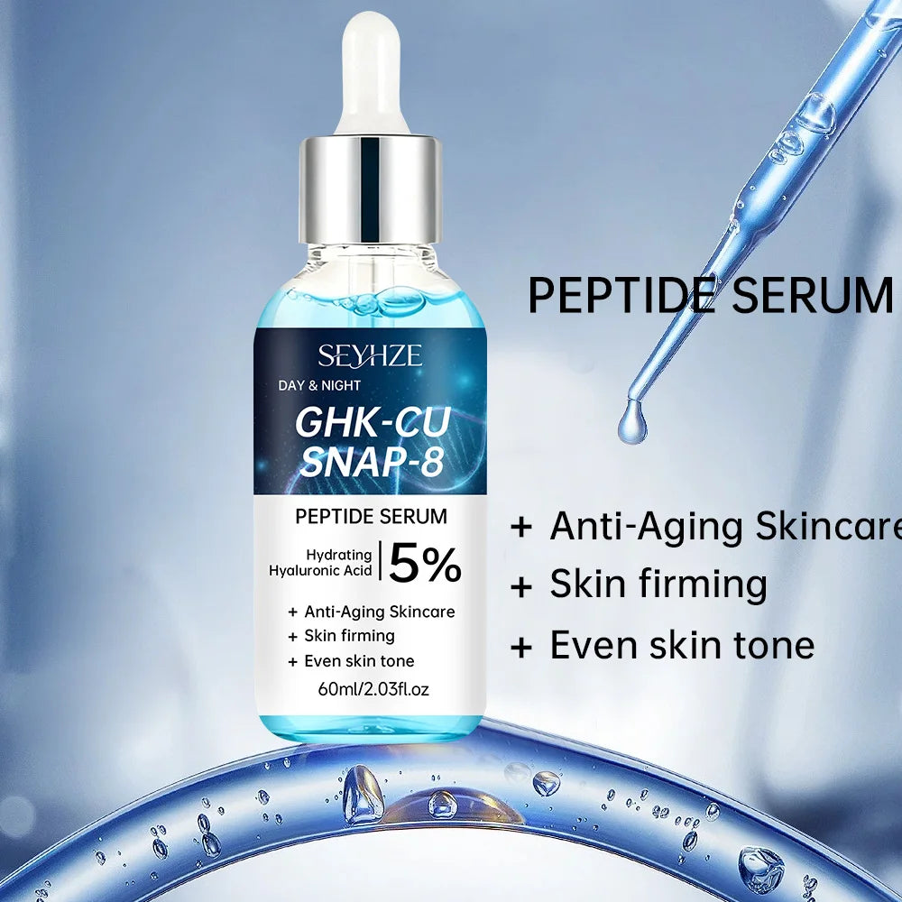 SEYHZE Blue Copper Peptide Essence Liquid 40ml/60ml Skin Tightening Lifting Uniform Skin Tone Deep Hydration Oil Control Moistur