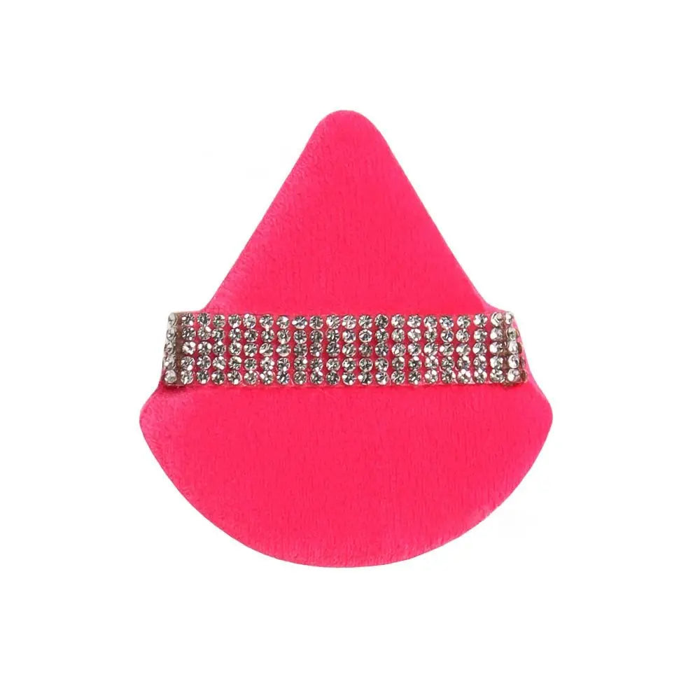 Diamond Triangle Powder Puff Sponge Velvet Triangle Powder Puff Facial Beauty Soft Smooth Face Makeup Tool Makeup Sponge