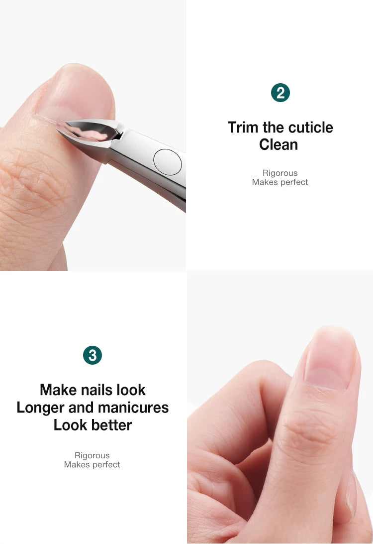 MR.GREEN Nail Cuticle Nipper Manicure Scissors Stainless Steel Dead Skin Remover Pusher Tool Trimmer