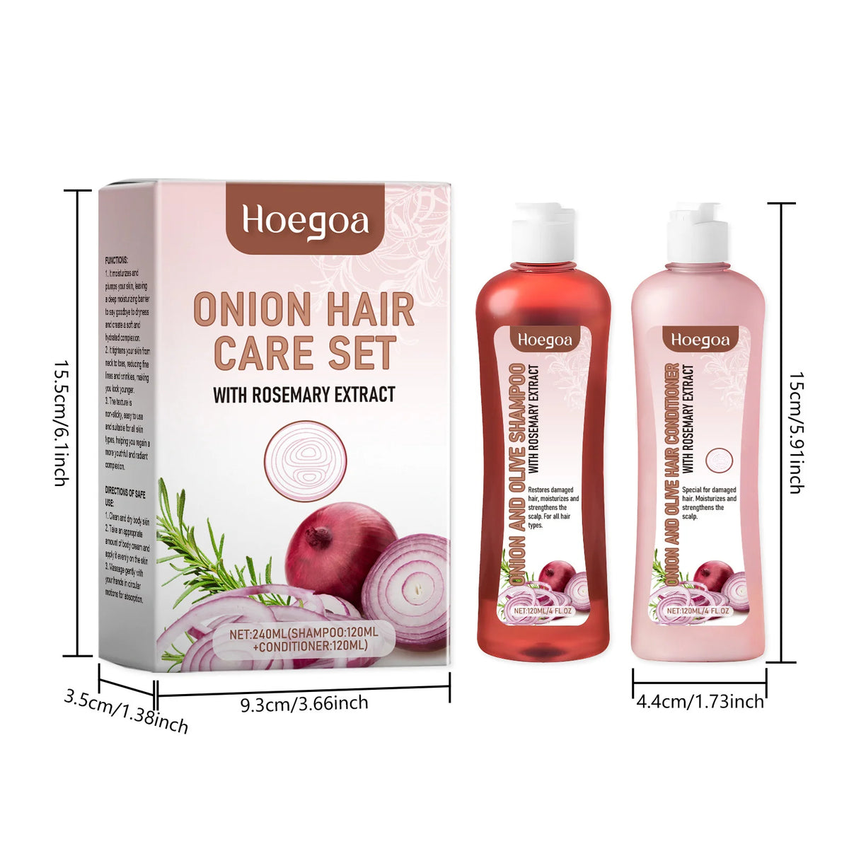 Onion Rosemary Shampoo For Hair Growth Scalp Cleanses Oil Control  Improves Hair Quality Volumizing Hair Strengthen Conditioner