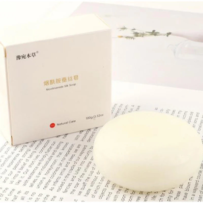 Niacinamide Silk Soap Handmade Cleansing Soap 100g Mild Non Irritating Plant Extracts Suitable For Bathing Cleansing Purposes
