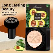 Avocado Mushroom Head Air Cushion CC Cream, Moisturizing Long Lasting And Hydrating,  Concealer BB Cream For Brightening Skin
