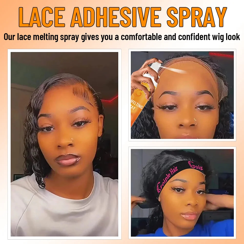 120ml Lace Melting Spray Strong Hold Hair Glue Wig Styling Spray Invisible Lace Melting Spray Quick Drying Wig Accessory