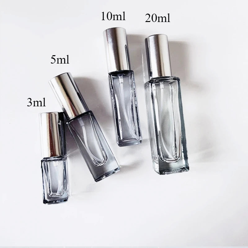 3pcs 5ml 10ml High Quality Perfume Spray Bottle Empty Glass Parfum Atomizer Travel Cosmetic Bottl Sample Vials Refillable Mini